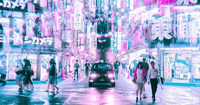 Tokyo 2049 - 2077: Light Prisms Take The Streets Of Tokyo To The Future