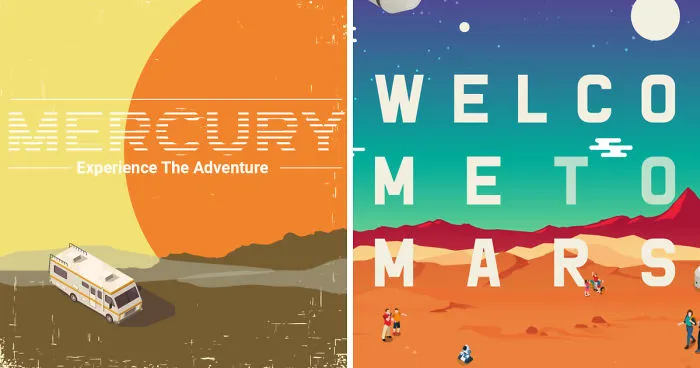 Solar System Reimagined As Holiday Resorts