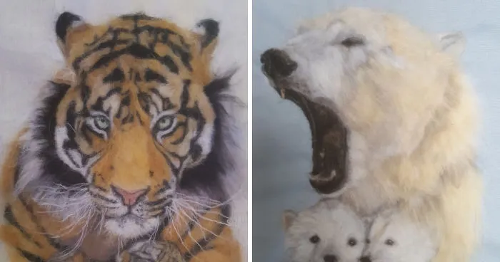 Artist Is Trying To Bring Awareness Creating Endangered Animals From Wool