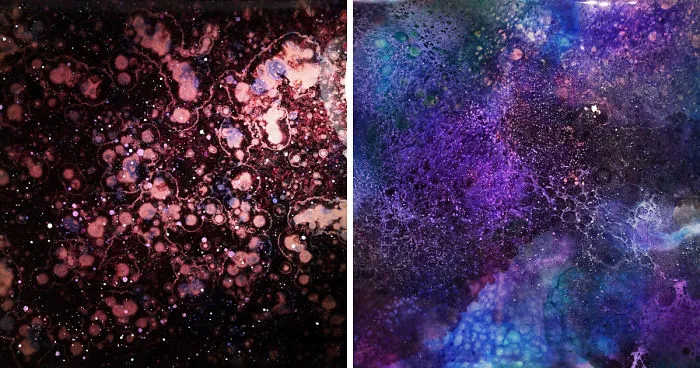 Artist Creates Incredible Galaxy Resin Paintings With Hypnotizing Depth