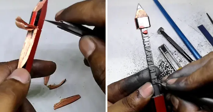Unique Way To Propose Using A Pencil Sculpture Artwork