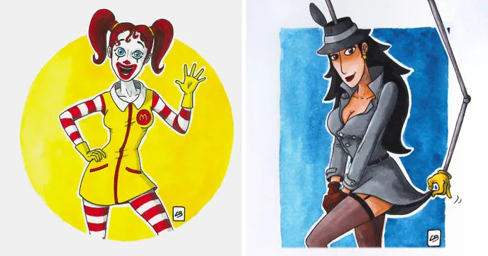 I Drew A Female Version Of Pop Culture's Heroes