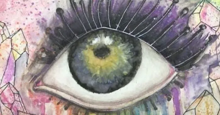 Watercolor Eye Painting Step-By-Step Fast Motion Art By Angelica Koffel