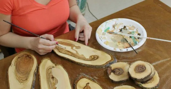 Painting A War Story On Wood