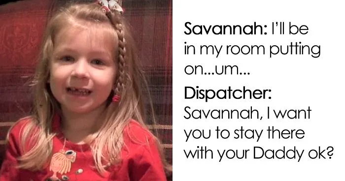 Brave Little Girl Calls 911 To Save Dad's Life, And Her Conversation With The Dispatcher Is Cracking Everyone Up