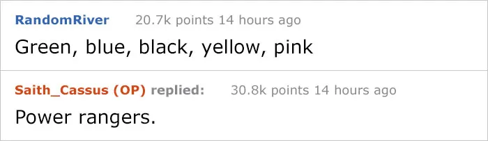 Guy Asks People To List Random Top 5 Things Without Stating The Category, And His Guesses Are Cracking Everyone Up
