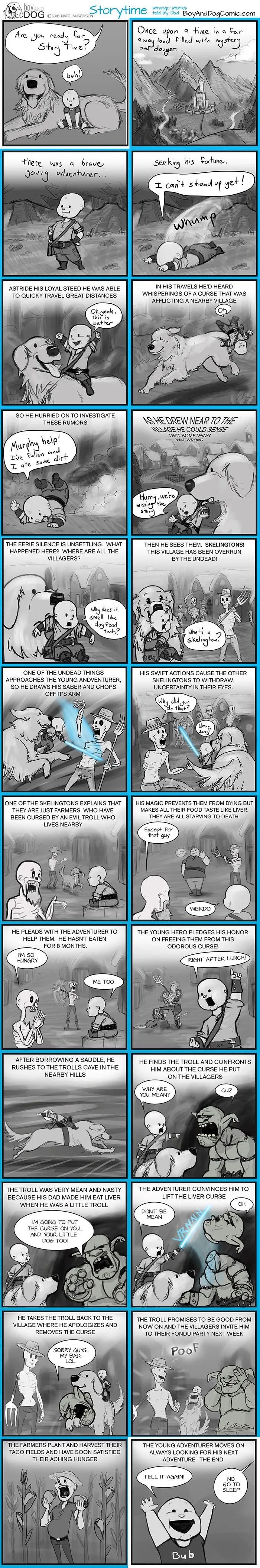 The Next Few Comics Will Contain One Of The Stories That I Have Made Up And Told To Rowan. Proof That I Should Never Be Allowed To Influence Children In Any Way