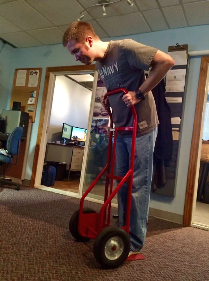 Mi compañero dijo "Este Segway es terrible" y me lo encontré así