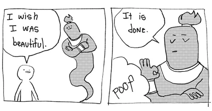 Wholesome Genie Makes Wishes Come True, But He Does It With A Twist