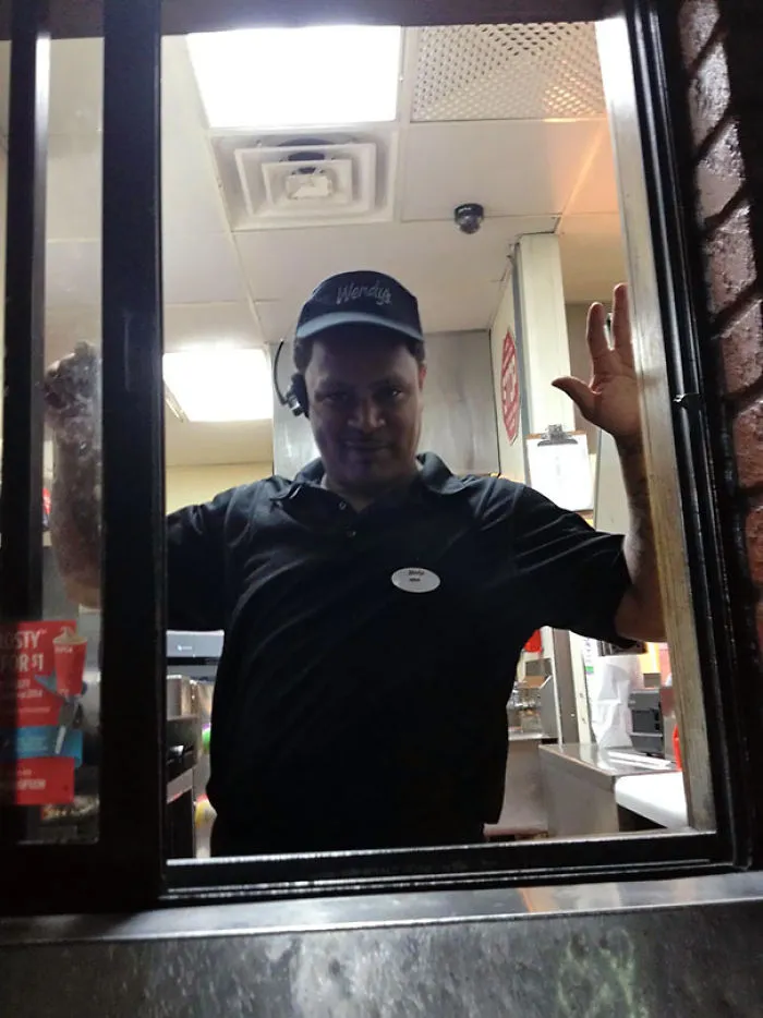 Went To Wendy's And Realized I Forgot My Wallet At The Window. Rafael Here Paid Out Of His Own Pocket For Me And When I Thanked Him He Said "Good Samaritans Still Exist"
