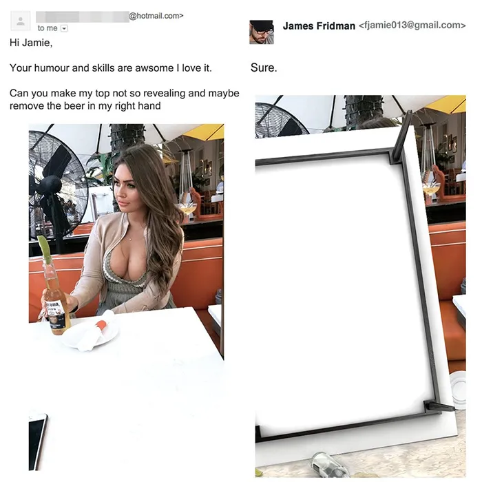 Photoshop Troll Who Takes Photo Requests Too Literally Strikes Again, And The Result Is Hilarious (21 New Pics)
