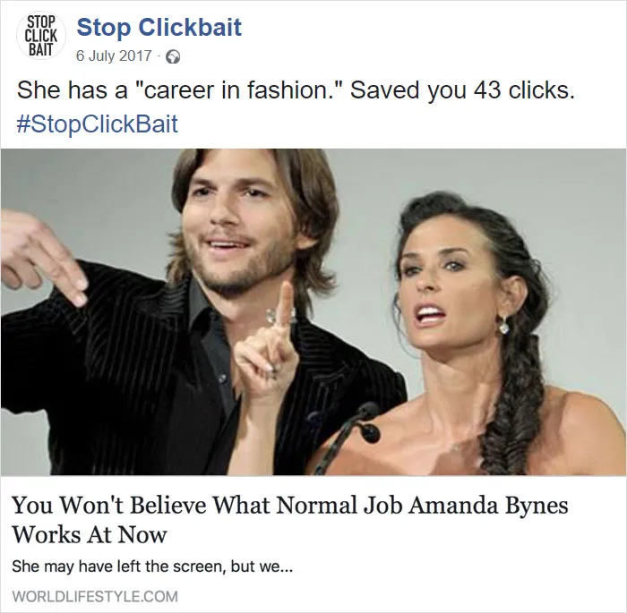 100 Times 'Stop Clickbait' Hilariously Summarized Clickbait Articles And Saved You A Click (New Pics)
