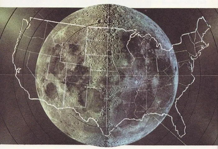The United States  Compared To The Moon