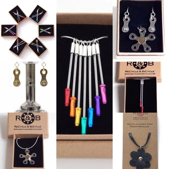 Recycled Bicycle Parts Jewellery