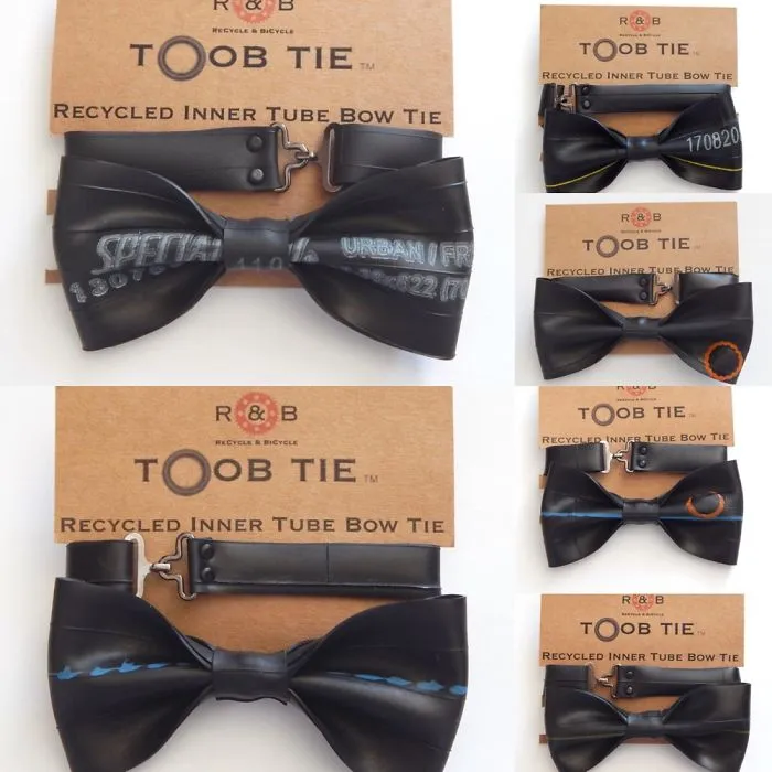 The Original British Made Inner Tube Bow Tie By Recycle & Bicycle