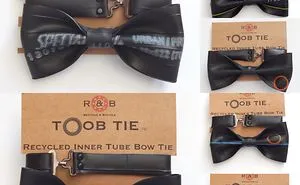 The Original British Made Inner Tube Bow Tie By Recycle & Bicycle