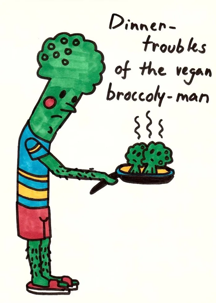 Vegan Broccoli-Man & Other Funky Fellows