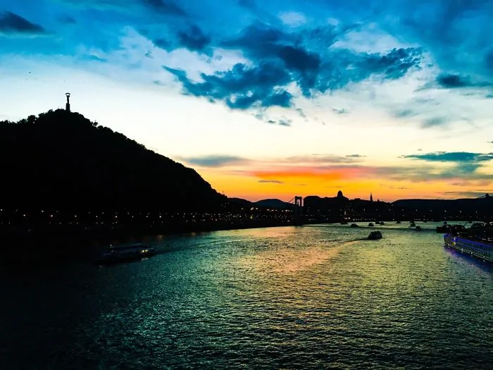 Sunset In Budapest
