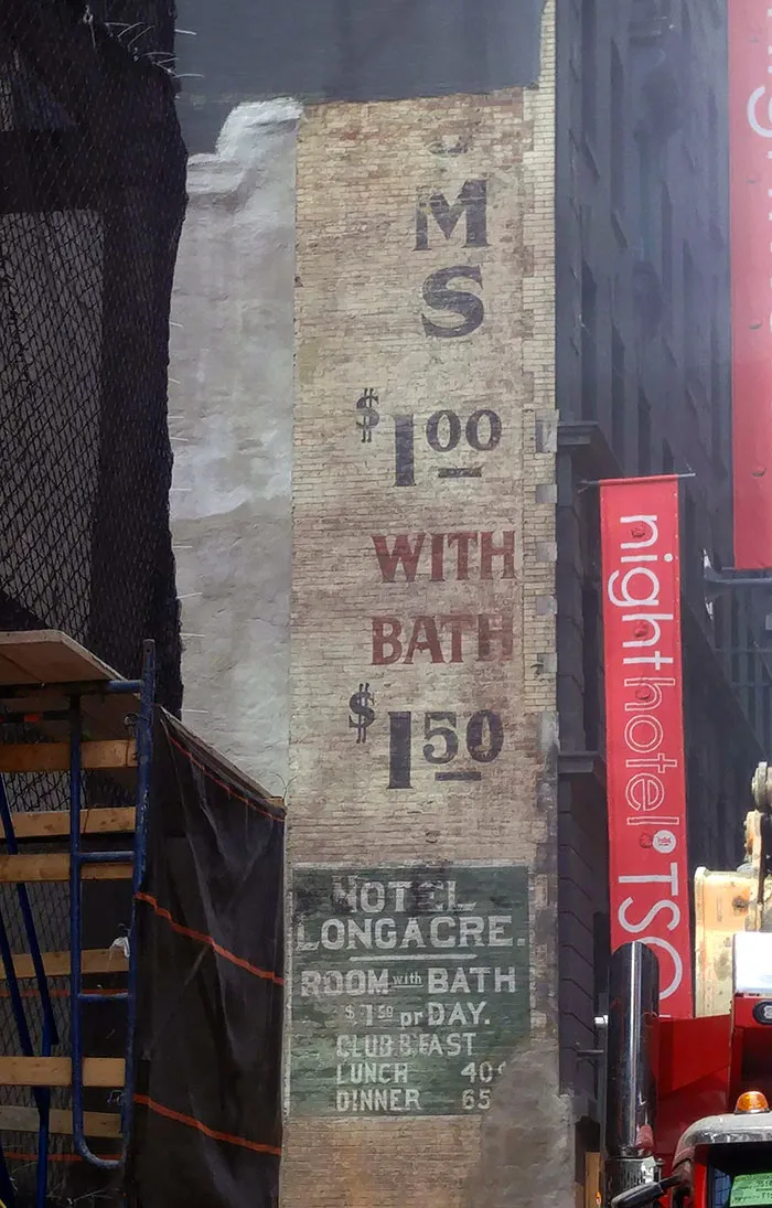 Descubierto en unas obras de Times Square