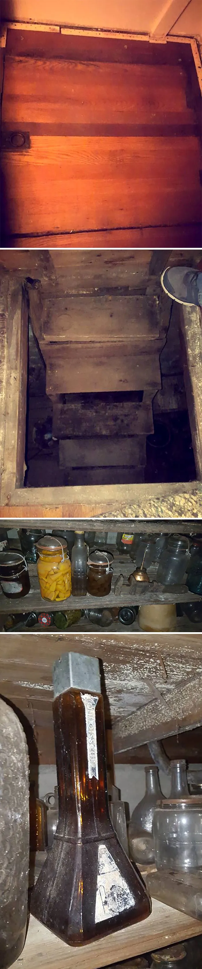 My Friend Decided To Replace Her Old Carpet And She Found A Cellar Door And A Cool Surprise