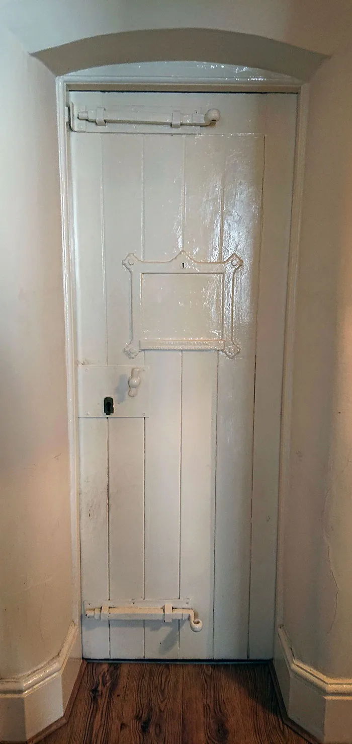My Apartment Is An Old Police Station And Still Has The Original Cell Doors But Painted
