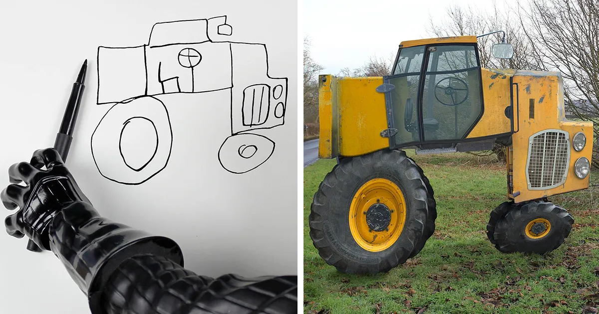 Dad Shows What Would Happen If Children's Drawings Became Reality, And The Results Are Both Terrifying And Funny