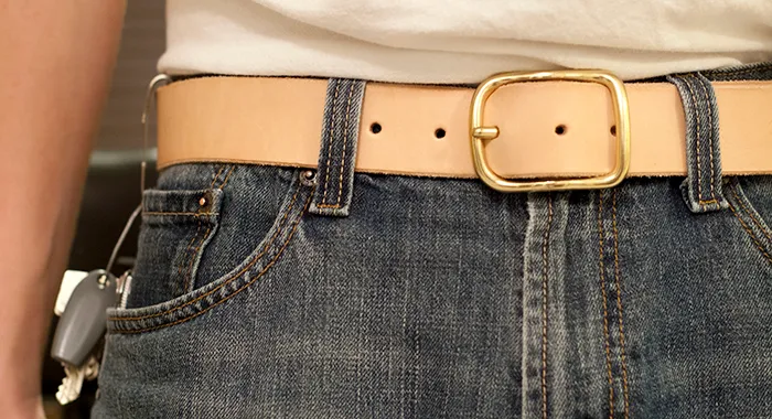 Wear A Belt If You're Working Near Something Sharp