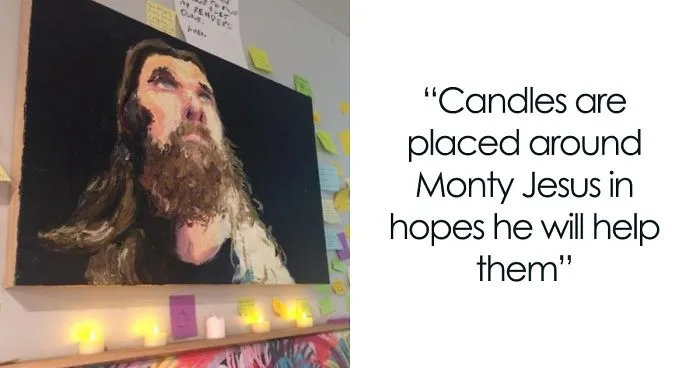 Art Students Notice A Painting That Looks Like Jesus And It Escalates Into A New 'Religion'