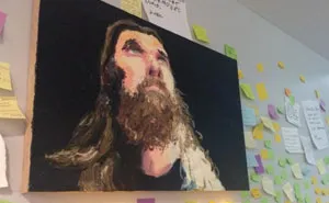 Art Students Notice A Painting That Looks Like Jesus And It Escalates Into A New 'Religion'