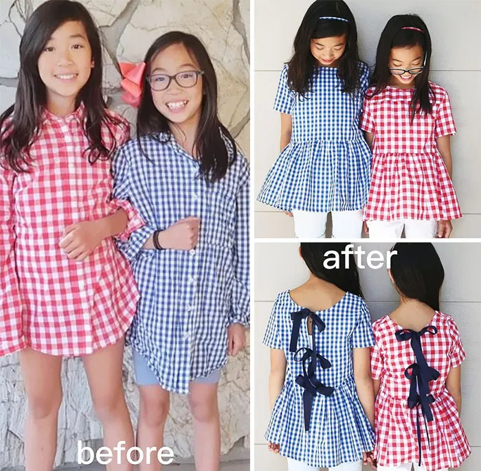 Te sorprenderá la forma en que esta madre transforma ropa vieja o fea para ahorrar dinero