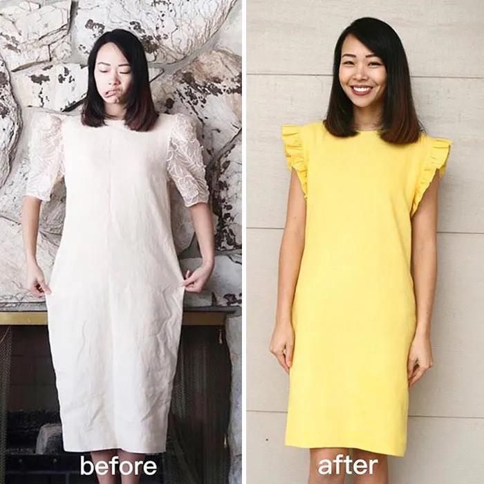 Te sorprenderá la forma en que esta madre transforma ropa vieja o fea para ahorrar dinero
