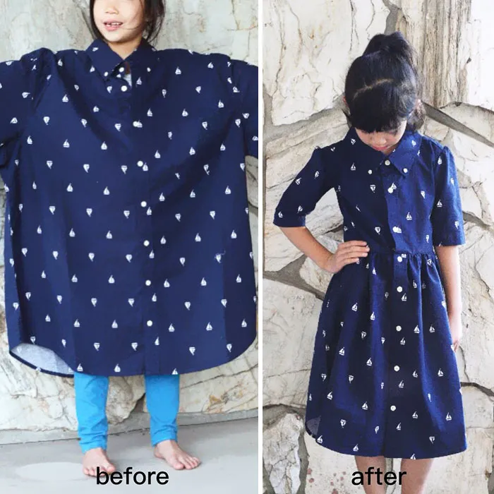 Te sorprenderá la forma en que esta madre transforma ropa vieja o fea para ahorrar dinero