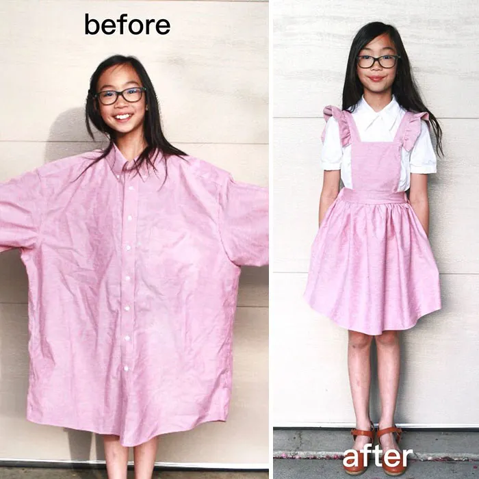 Te sorprenderá la forma en que esta madre transforma ropa vieja o fea para ahorrar dinero