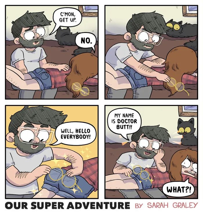 Artist Hilariously Illustrates Everyday Life With Her Fiancé And Their Four Cats, And We Can't Get Enough