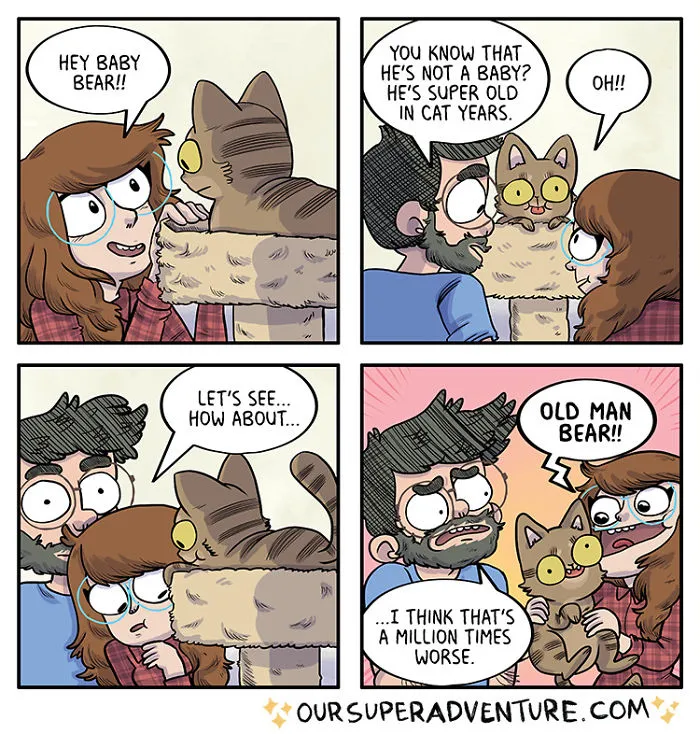 Artist Hilariously Illustrates Everyday Life With Her Fiancé And Their Four Cats, And We Can't Get Enough