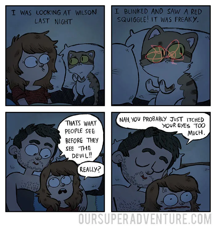 Artist Hilariously Illustrates Everyday Life With Her Fiancé And Their Four Cats, And We Can't Get Enough