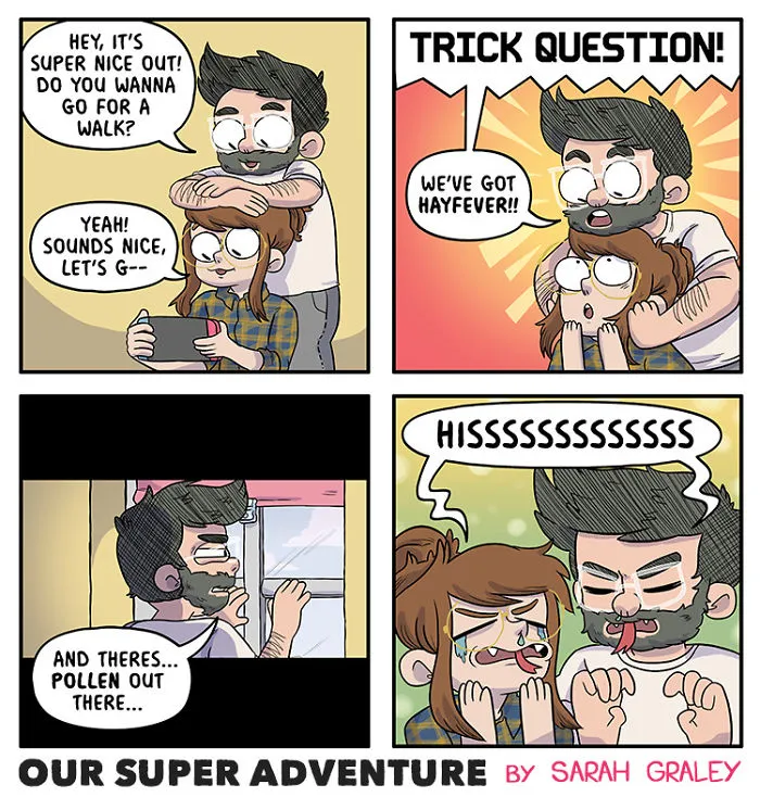 Artist Hilariously Illustrates Everyday Life With Her Fiancé And Their Four Cats, And We Can't Get Enough