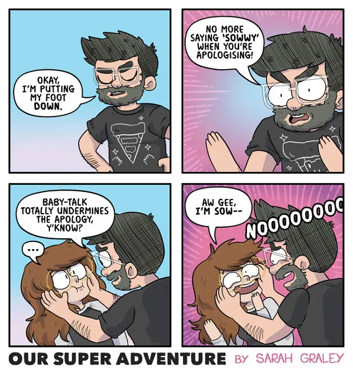 Artist Hilariously Illustrates Everyday Life With Her Fiancé And Their Four Cats, And We Can't Get Enough