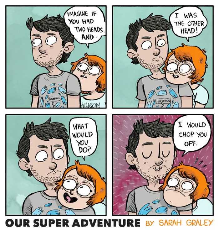 Artist Hilariously Illustrates Everyday Life With Her Fiancé And Their Four Cats, And We Can't Get Enough