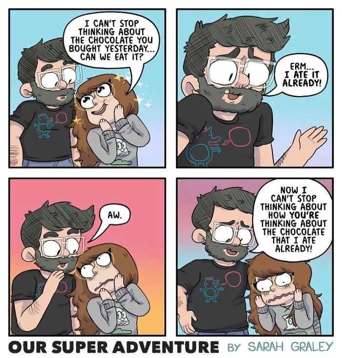 Artist Hilariously Illustrates Everyday Life With Her Fiancé And Their Four Cats, And We Can't Get Enough