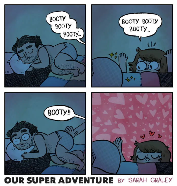 Artist Hilariously Illustrates Everyday Life With Her Fiancé And Their Four Cats, And We Can't Get Enough