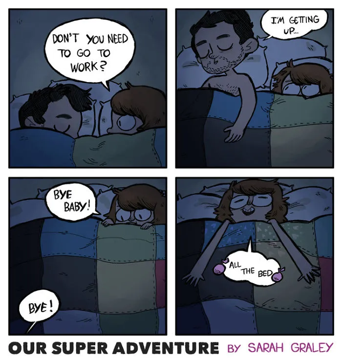 Artist Hilariously Illustrates Everyday Life With Her Fiancé And Their Four Cats, And We Can't Get Enough