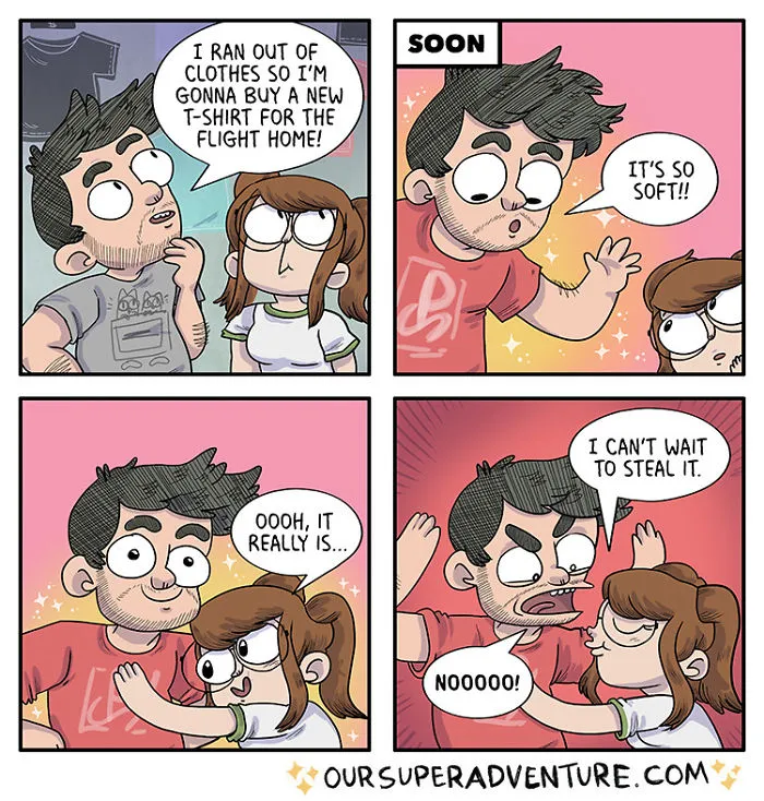 Artist Hilariously Illustrates Everyday Life With Her Fiancé And Their Four Cats, And We Can't Get Enough