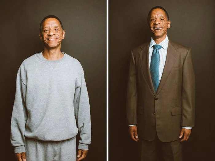 15+ Hombres antes y después de ser vestidos elegantemente para entrevistas de trabajo