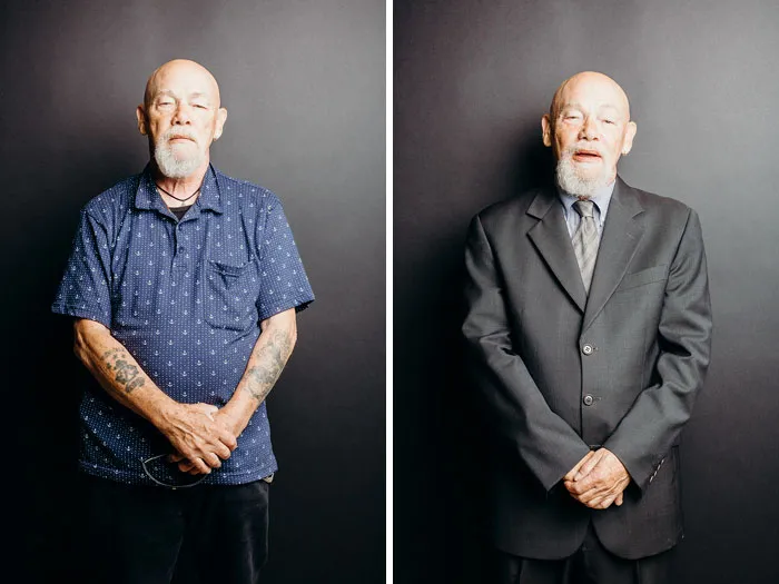 15+ Hombres antes y después de ser vestidos elegantemente para entrevistas de trabajo