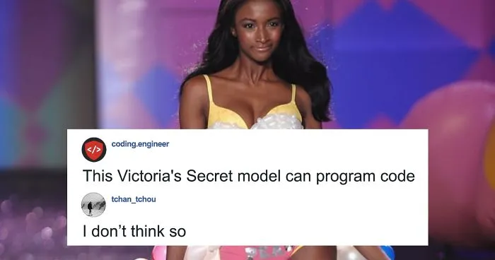 Internet Trolls Make Fun Of This Victoria's Secret Model For Saying She Can Code, Get Shut Down With Perfect Reply
