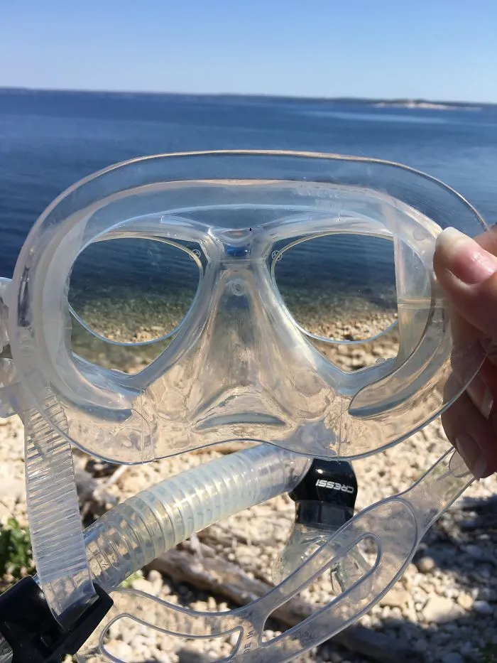 Had A Pair Of Prescription Lenses Which Fit Perfectly In My Mask. I Could See All The Fishes Clearly