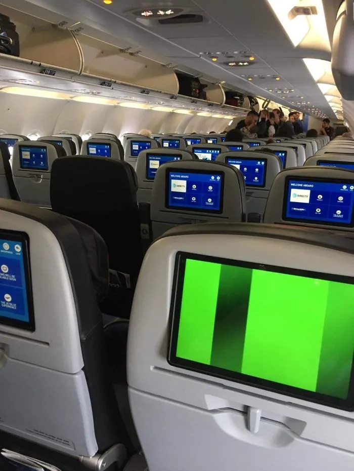 As I’m Boarding I Realize I Have The Only Broken Screen On The Plane. This Is Why I Don’t Play The Lottery