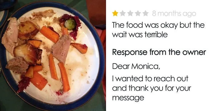 Customer Leaves A One-Star Review For Restaurant, Unluckily For Her, The Owner Remembers Her Too Well