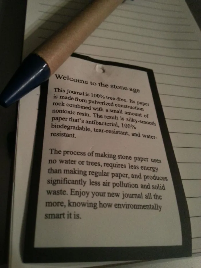 This Notebook Is Made Of Stone